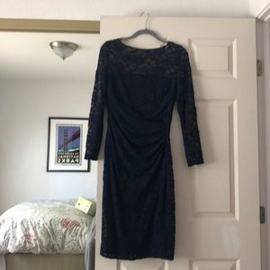 Ralph Lauren dark navy cocktail dress